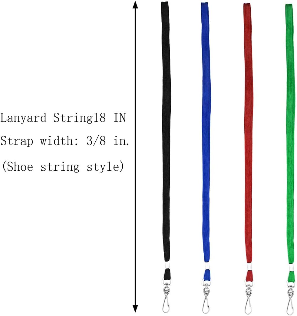 Bird Fiy Lanyard 100 Pack Bulk Badge Lanyards for ID Badges Neck Cruise Name Tag ID Holder