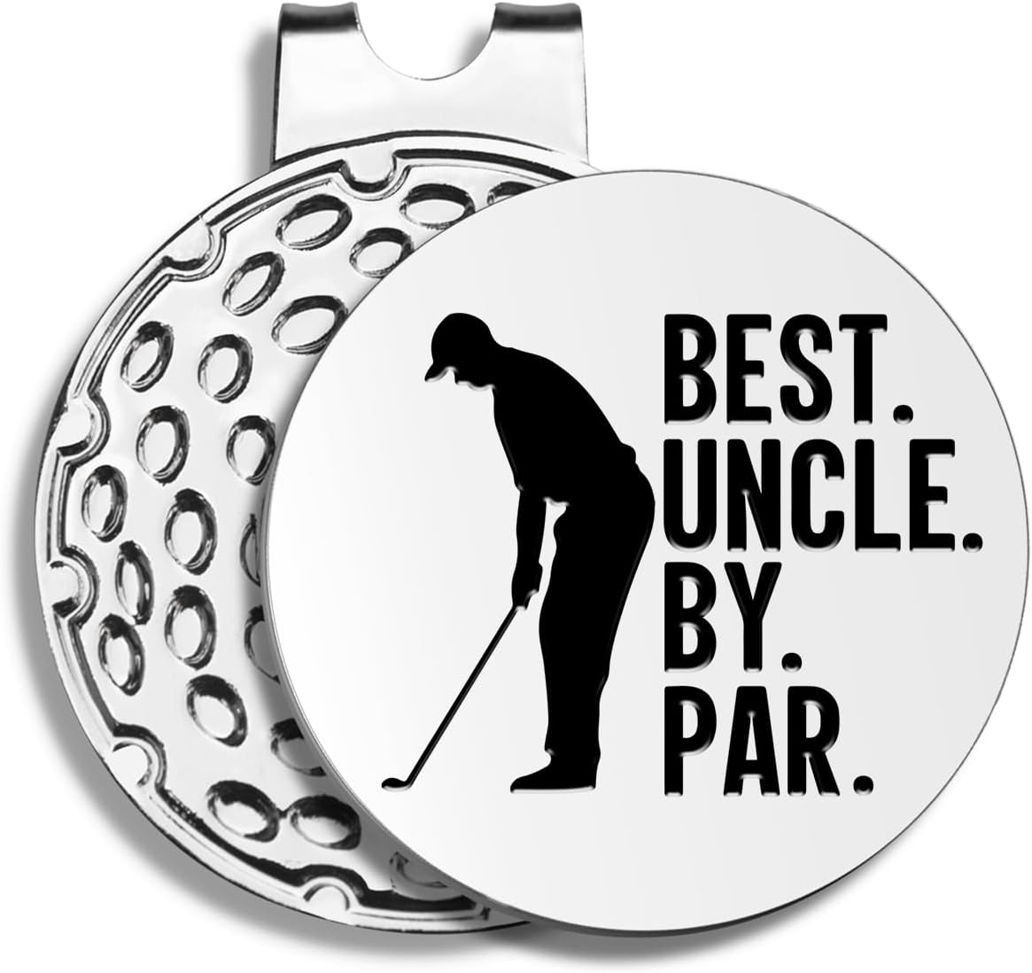 Best Dad by Par Golf Ball Markers, Men's Golf Accessories, Birthday Retirement Golf Gifts for Dad Husband Grandpa