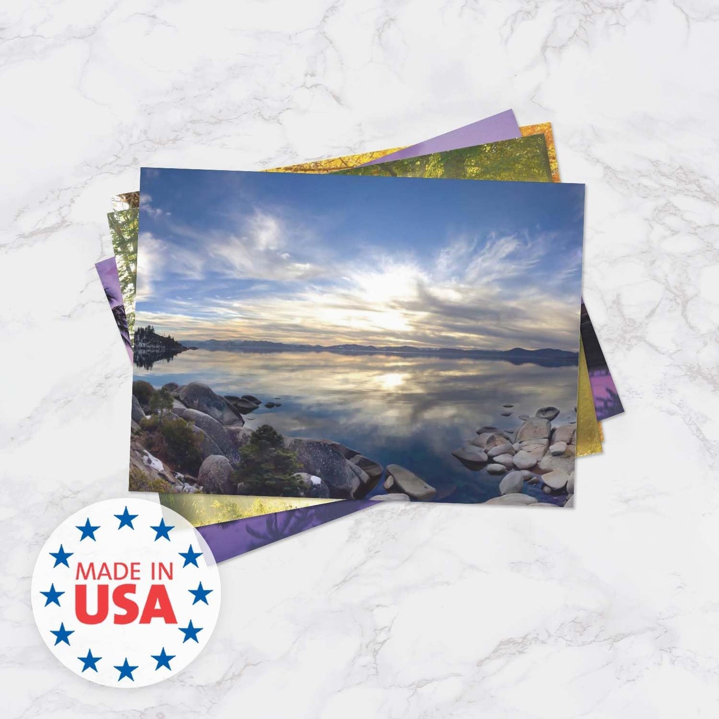 Breathtaking Landscape Note Card Pack / 36 Nature All Occasion Greeting Cards With White Envelopes Set / 6 Colorful Outdoor Scenery Designs / 3 1/2" x 4 7/8" All Occasion Sympathy Cards