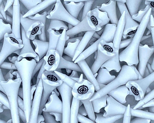 TRUESTRIKE Premium USA Golf Tees – 3¼" or 2¾" Durable Plastic Performance Tees (100 Pack) – Made in USA – Bulk Value Pack