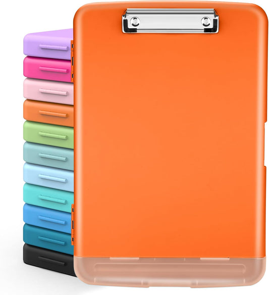 Sooez Clipboards with Storage, High Capacity Clip Boards 8.5x11 with Storage, Heavy Duty Nursing Clipboard Folder, Plastic Clipboard with Pen Holder for Women Teachers Work, School & Office Supplies