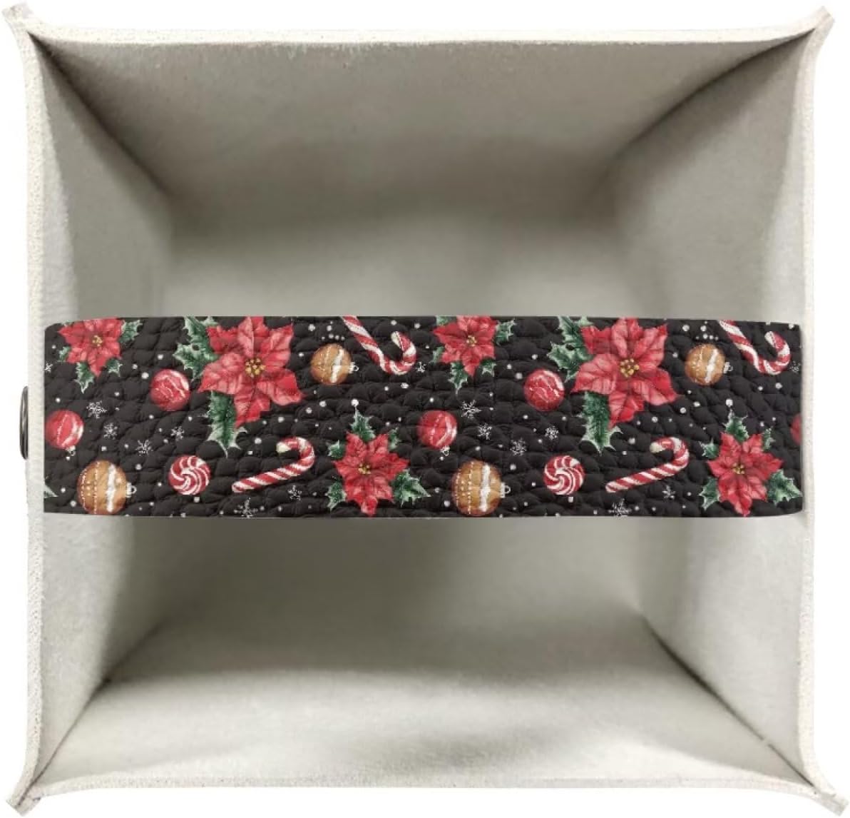 Christmas Tissue Box Cover Poinsettia Tissue Paper Box Leather Waterproof Napkin Dispenser Organizer Holder Holiday Home Facial Paper Dispenser for Office Bedroom Car