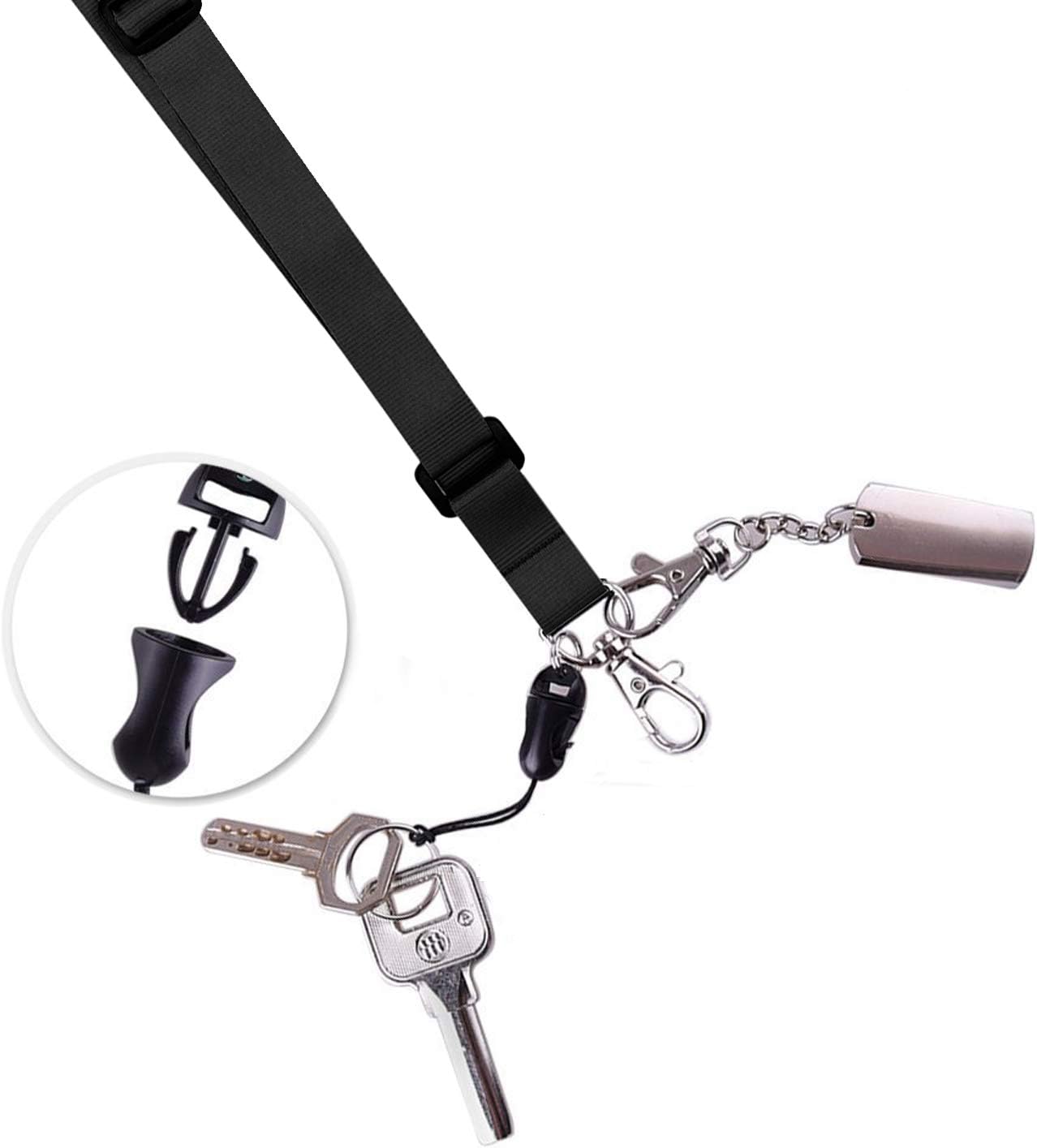 AMUU 6 Pack Lanyard Adjustable 6 Colors Extend Length For ID Badges Holder,Women,Men,Keys,Cruise,Ship Name Tag Holder,Blue,Purple,Green,Black,Yellow,Red