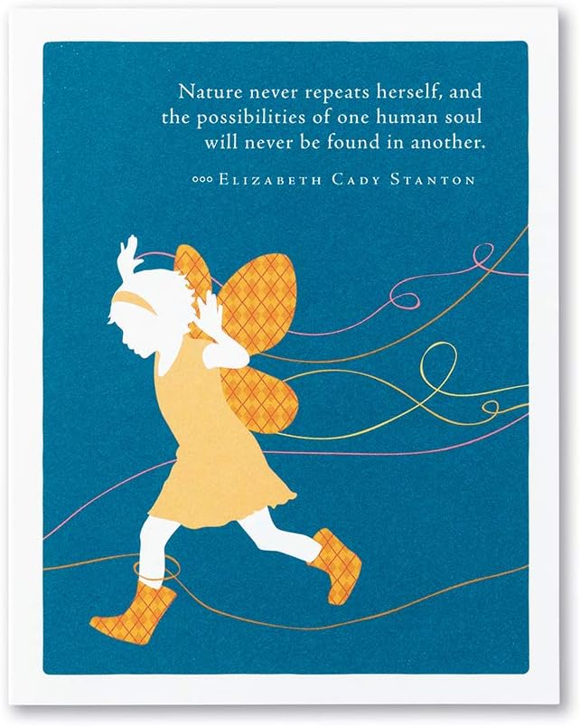 Compendium Positively Green Birthday Cards - 4-Pack with Envelopes, Birthday Joy