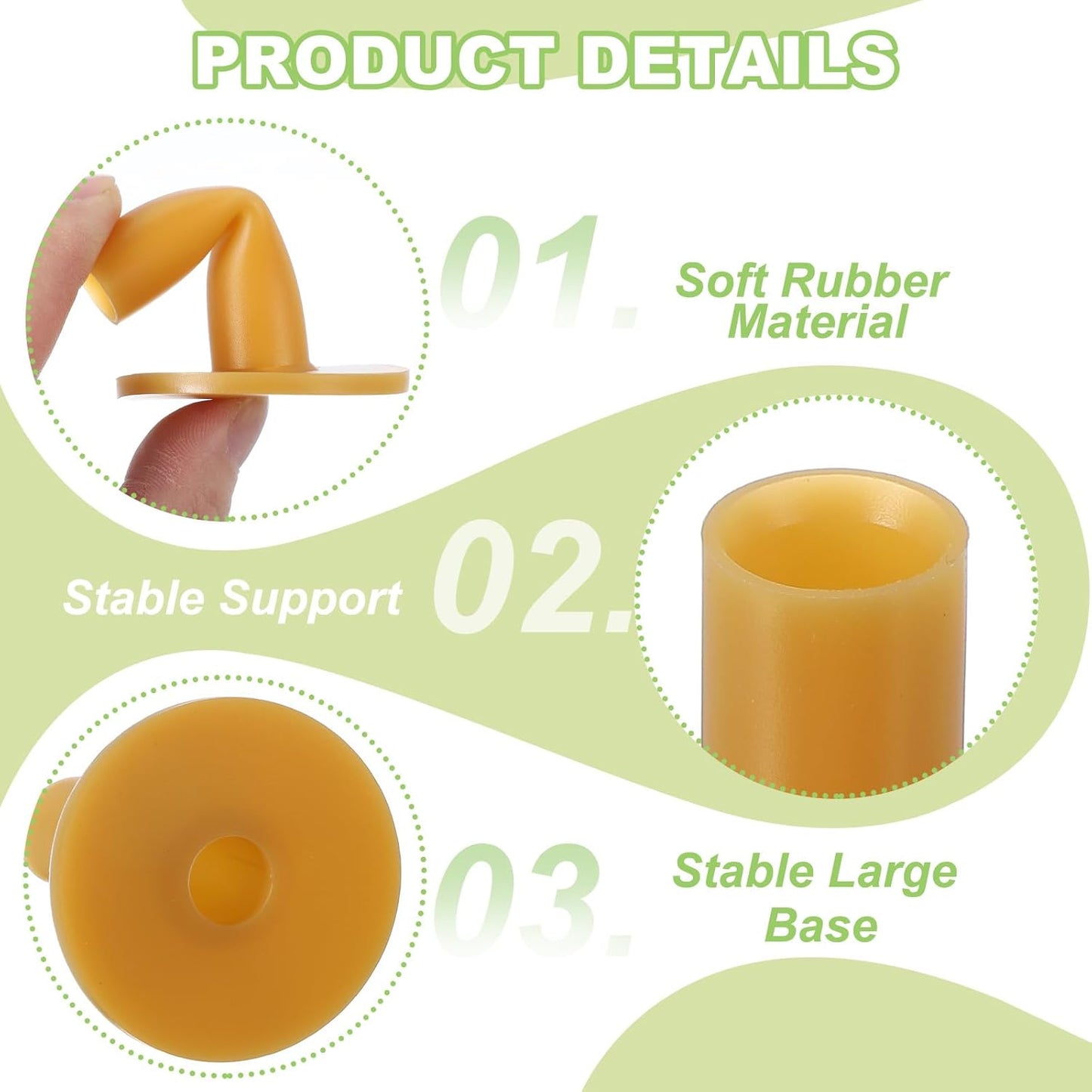 PATIKIL Rubber Golf Tee, Golf Practice Tees Training Driving Range Tee Stable Golf Ball Holder for Outdoor Indoor Hitting Mat