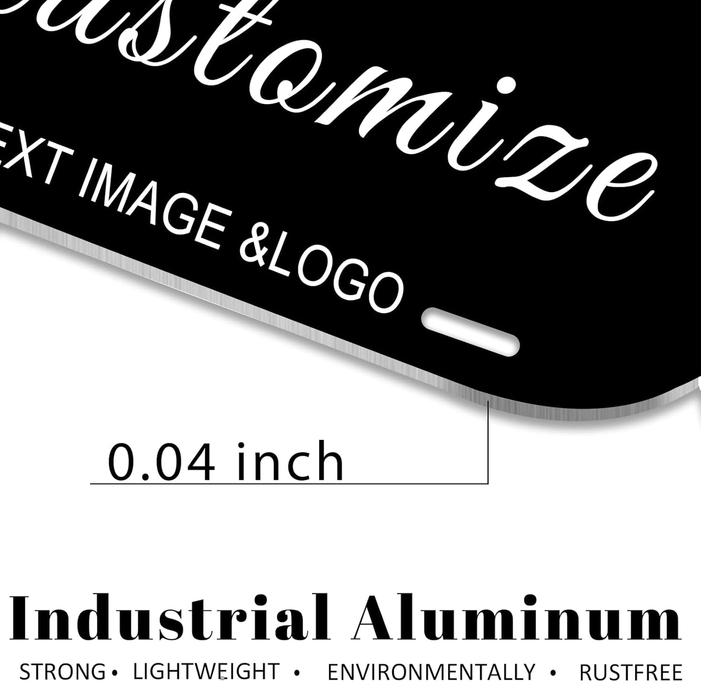 Custom Plate,12x6 Inches Vanity Plate,Thick Rust-Free,Custom Car Tags with Custom Image and Text Design for Wall Art | Gift for Him