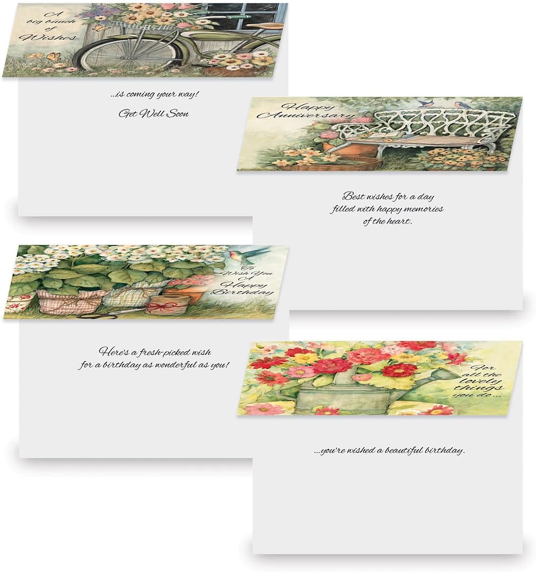 Current Country All Occasion Value Pack - 20 Cards With Envelopes, Celebration, Get Well, Sympathy, Birthday, Anniversary & Thinking of You Variety, Large 5" x 7" Assortment, 10 Design Set