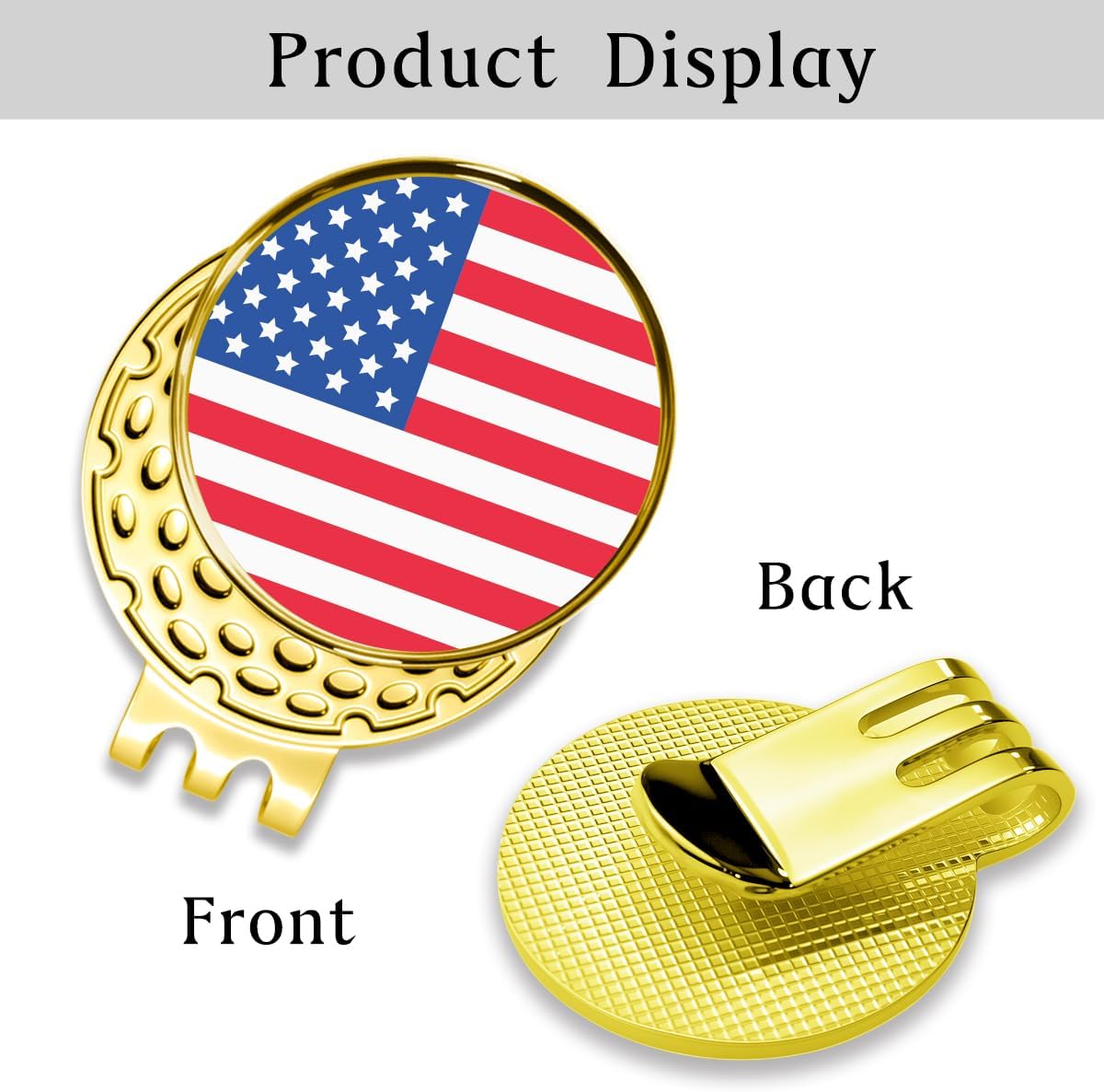 Personalized Golf Ball Marker Hat Clip – Custom Magnetic Marker with Your Photo, Name, Logo or Initials – Unique Golf Gift for Men, Dad, Coach, Golfer