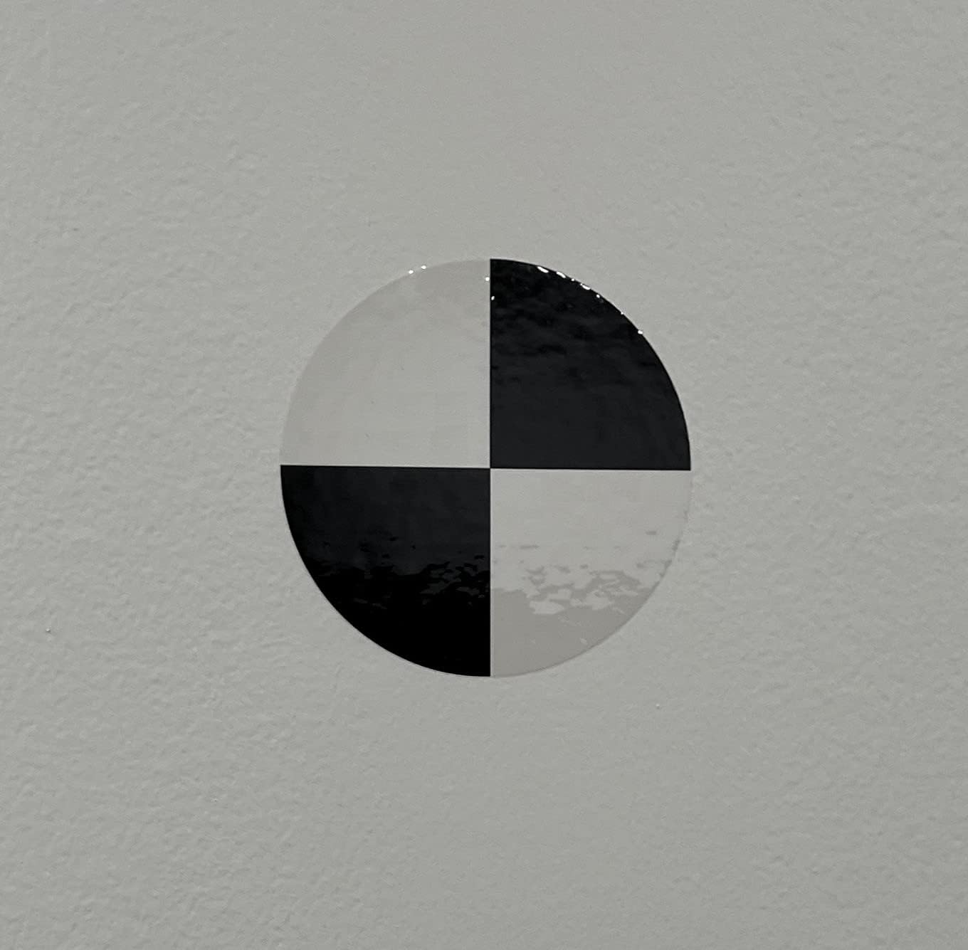 Land Survey Laser Scanner Target 4.5” | HDS Control Point | Black & White Circular Target | 10-Pack