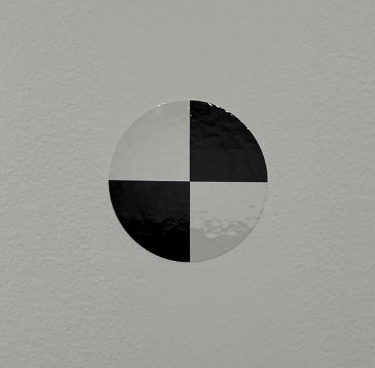 Land Survey Laser Scanner Target 4.5” | HDS Control Point | Black & White Circular Target | 10-Pack