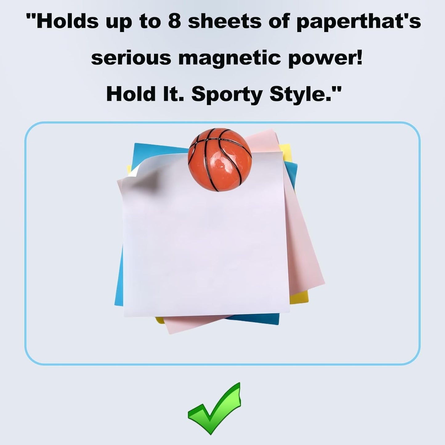 12 Pack 3D Sports Ball Refrigerator Magnets – Strong Decorative Round Magnets for Kitchen Fridge, Whiteboard, Cabinets, Locker & Dishwasher