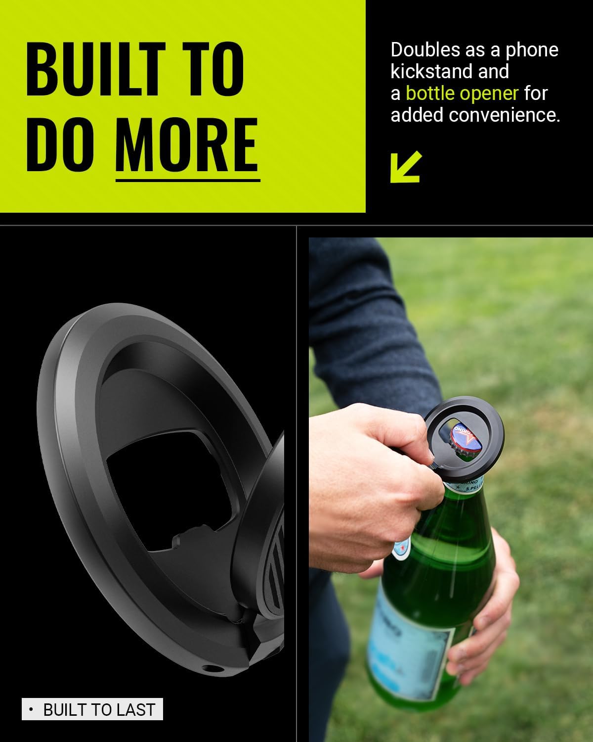 Spigen MAG-iT Magnetic Golf Cart Phone Holder/Mount Designed for Apple MagSafe | Alloy Magnet Golf Cart Accessories - Black