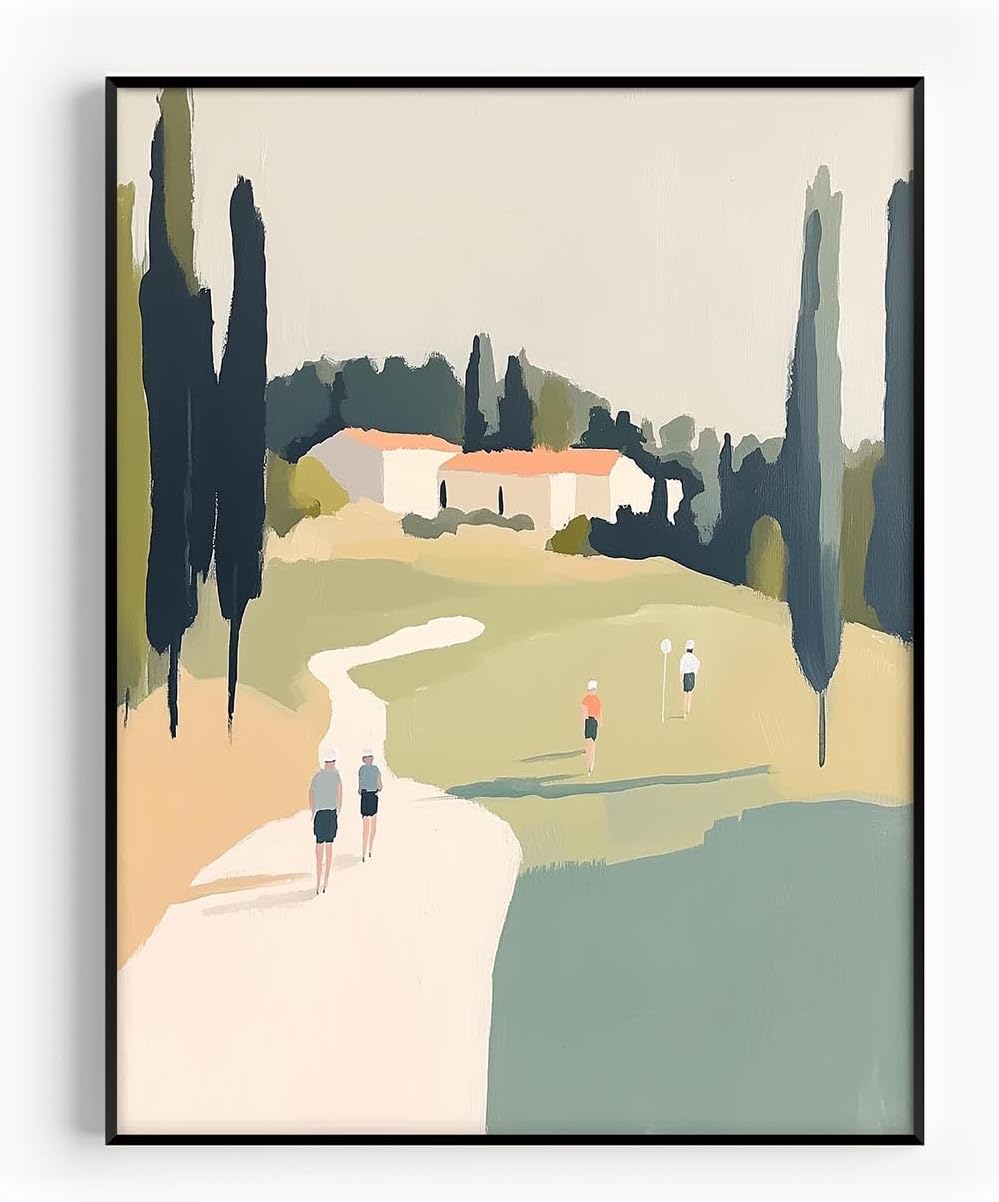 Golf Impressionist Art Print Posters - Premium Giclee Fine Art Prints - Sporty and Sophisticated Home Decor Posters, Golfer Art Prints for Home and Office Decor - Vintage Aesthetic, Ready to Frame