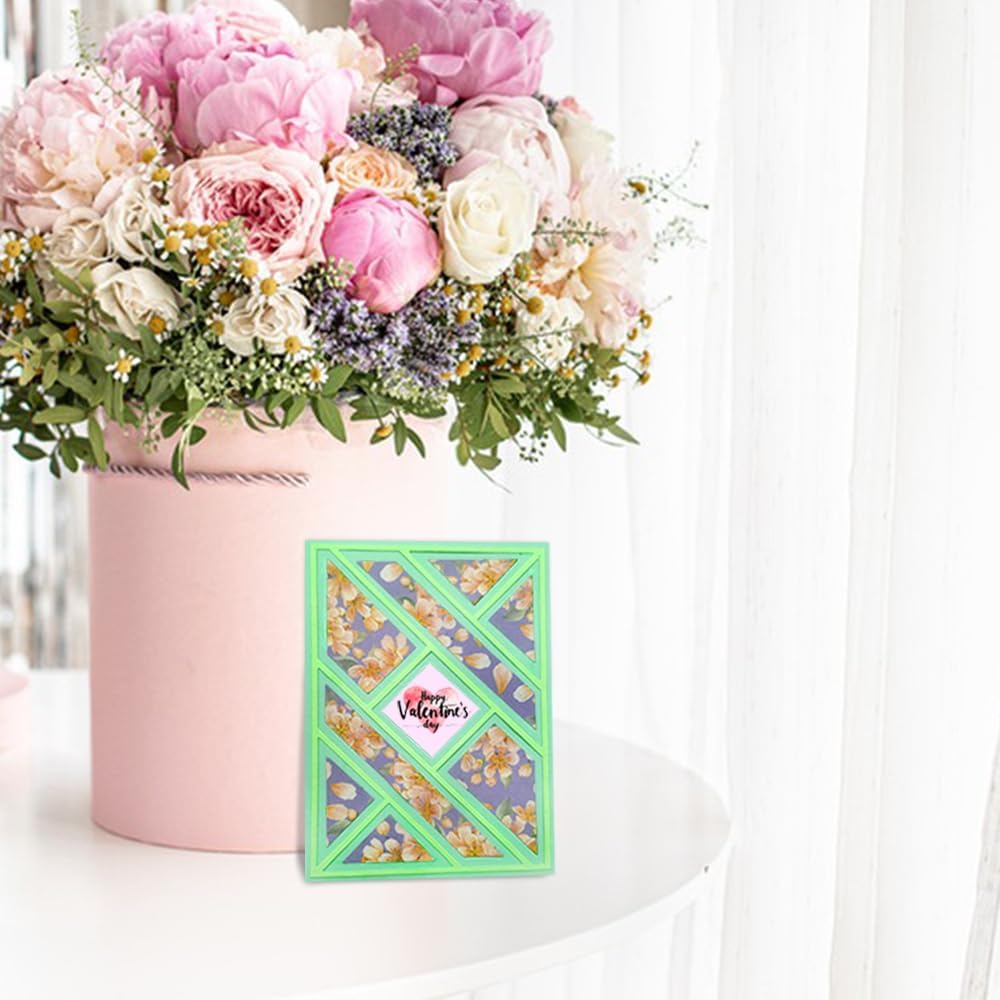 3 PCS Rectangular Die Cuts for Card Making, AFUNTA Frame Scrapbook Metal Cutting Dies Embossing Tools for Card Making Supplies, Paper Album Decor