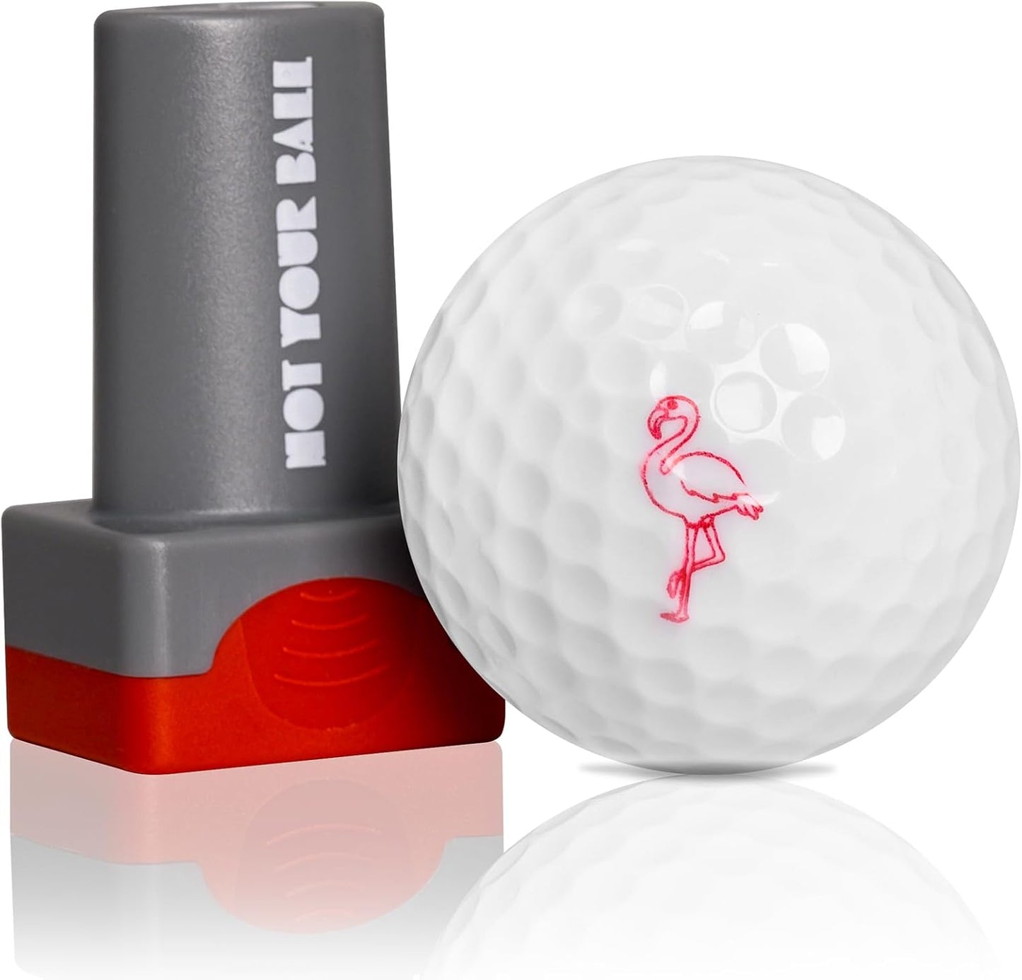 QUBI Golf Ball Stamp, Golf Ball Stamper, Reusable Self-Inking Golf Ball Stamp Marker to Identify Golf Balls, Golf Gifts Golf Accessories for Men and Women Golfers