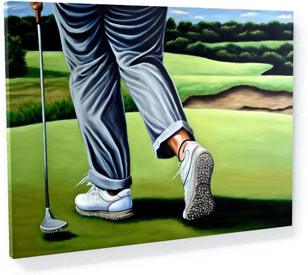 Sense Canvas Golf Scene 18 Canvas Art - Home Decor Wall Art Print Poster Painting X-Large 48x36 / 1.5"