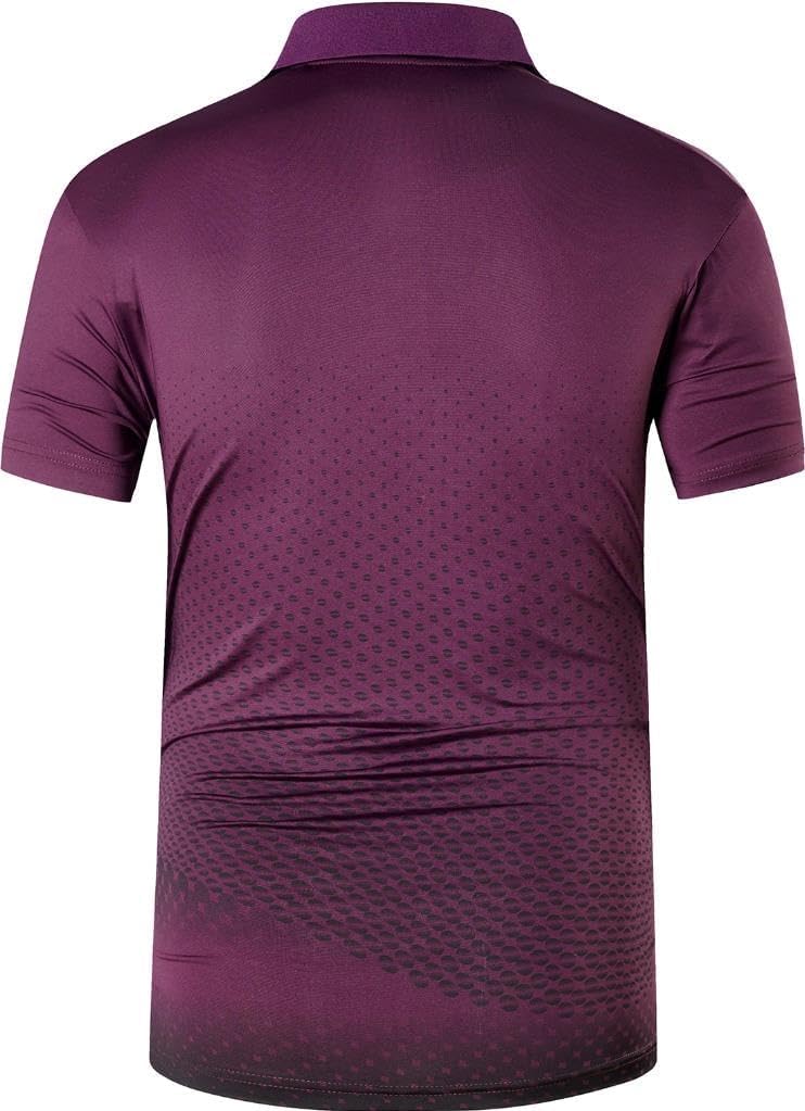 jeansian Men's Sport Outdoor Quick Dry Fit Short Sleeves Polo Tee Shirt Tshirt T-Shirt Tops Golf Tennis Bowling LSL195