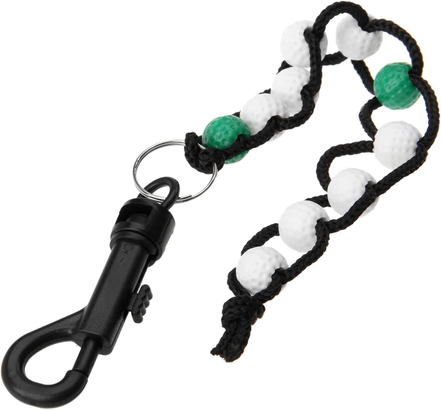 MUXSAM 1 Piece Golf Beads Score Counter with Clip, Golf Stroke Score Count Keeper Putting Score Counter for Referee Caddy Golfer
