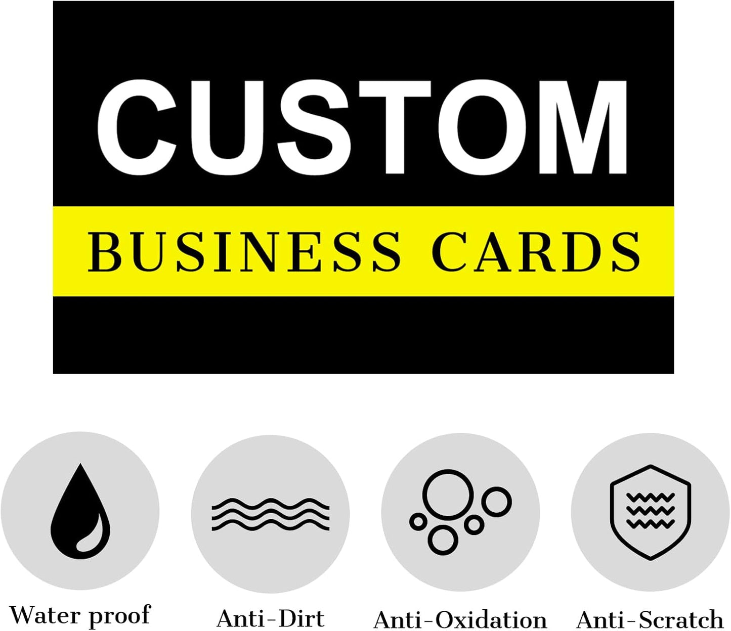 Custom Barbershop Business Cards Customizable with Logo Photo Personalized Customize for Small Business Customized Waterproof Double Sided Cards 100 200 500 1000