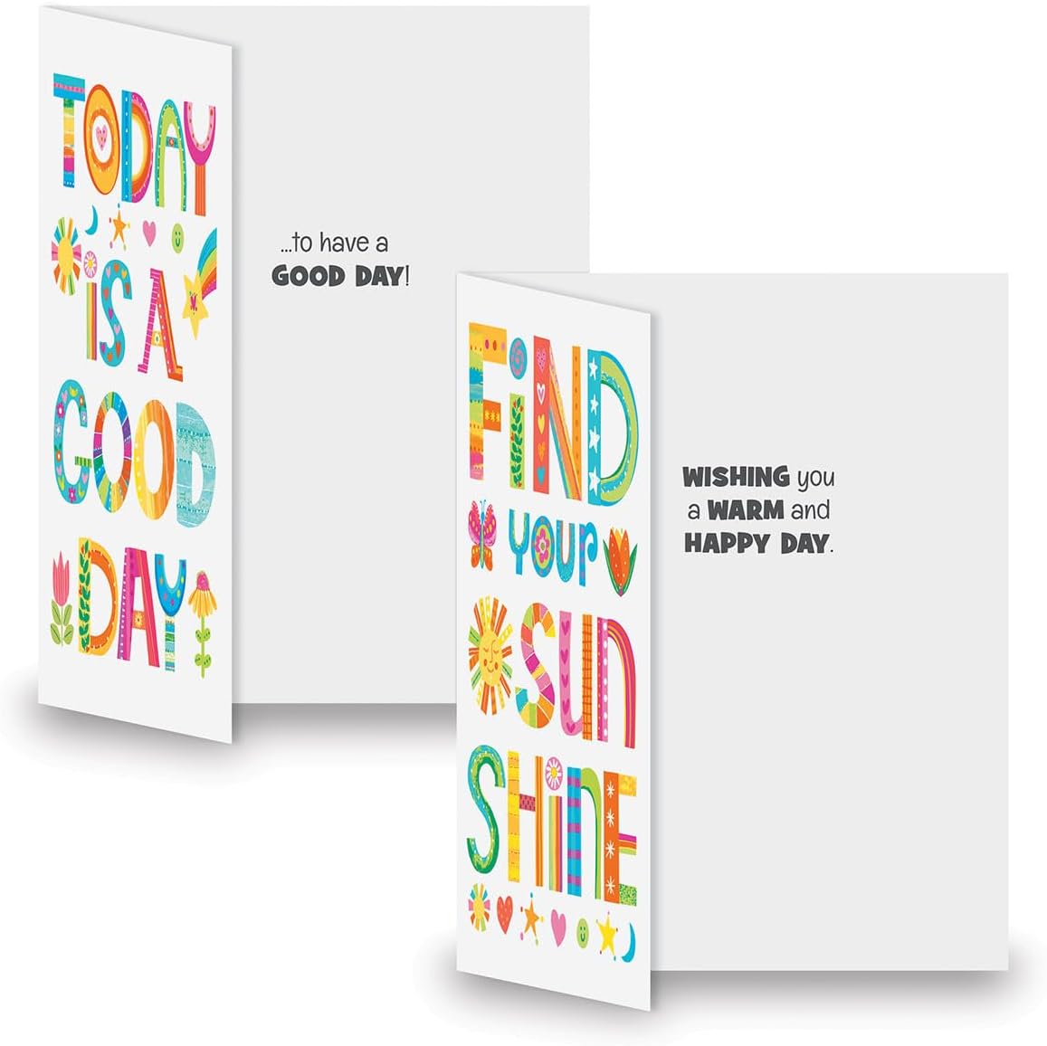 Current Bright Inspirational All Occasion Value Pack-20 Cards With Envelopes, Celebration, Get Well, Sympathy, Birthday, Anniversary & Thinking of You Variety, Large 5" x 7" Assortment, 10 Design Set