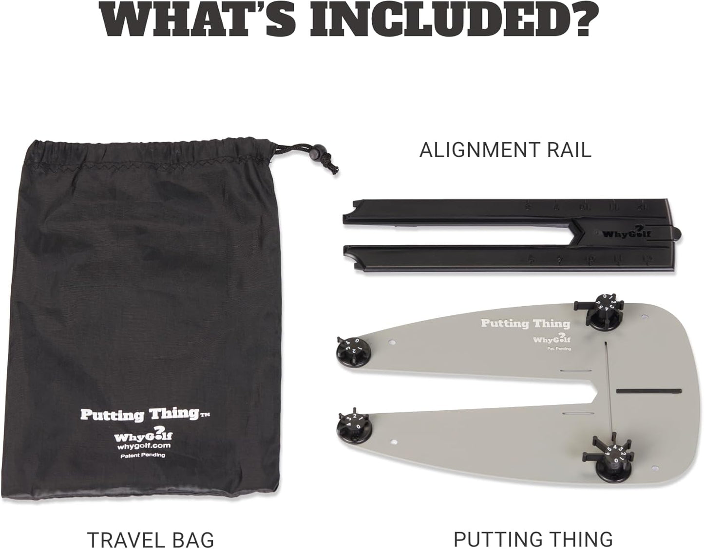 WHYGOLF Putting System & Putting Thing – Golf Training Aid for Stroke, Accuracy & Green Reading – Adjustable Putting Gates for Home & Green Practice – Putter Teaching Tool for Better Control