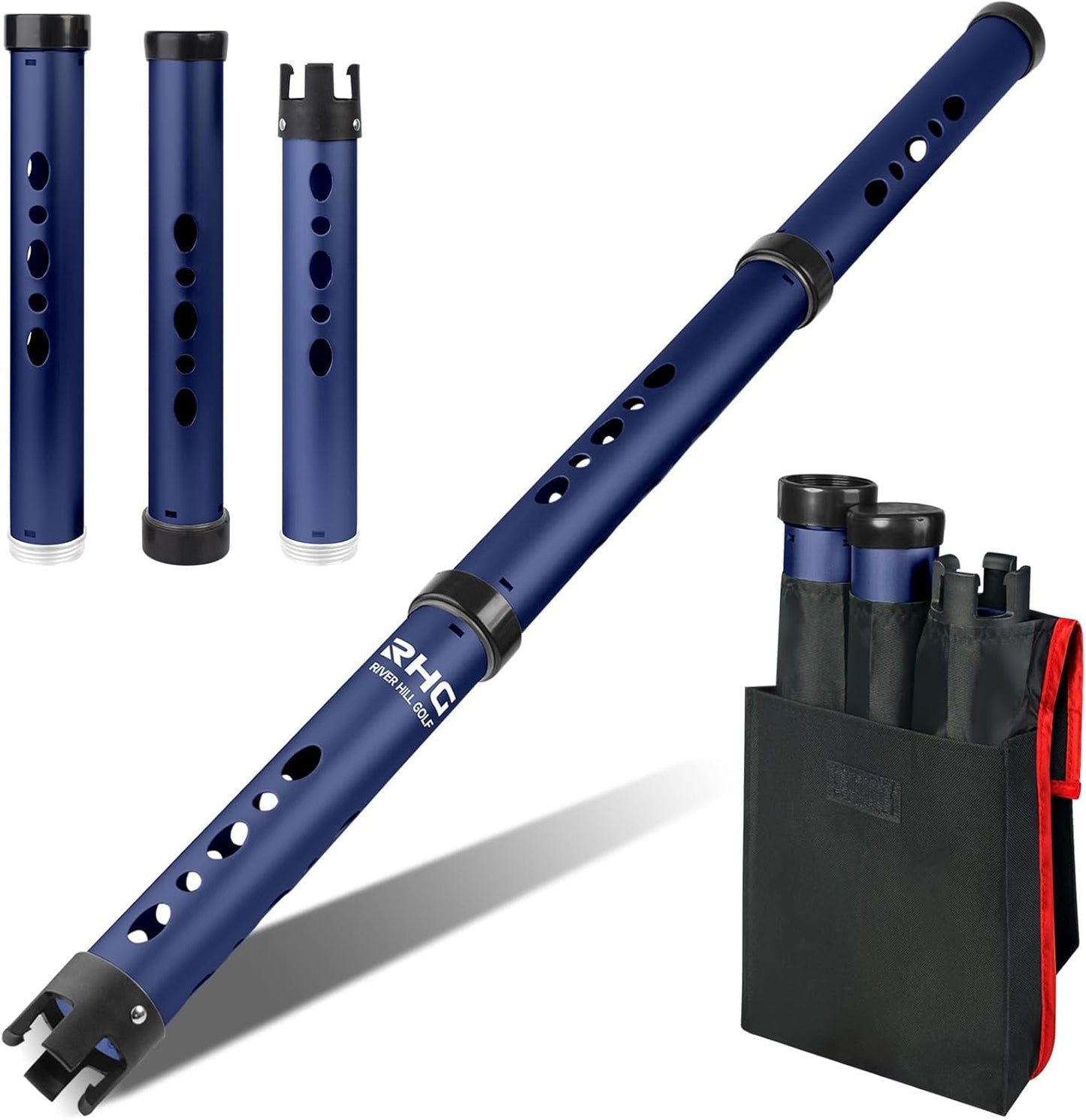 Golf Ball Retriever, Aluminum Alloy Picker Upper Tube, Golf Balls Shagger Grabber, Ball Collector, Pickup Tool Device for Men Women