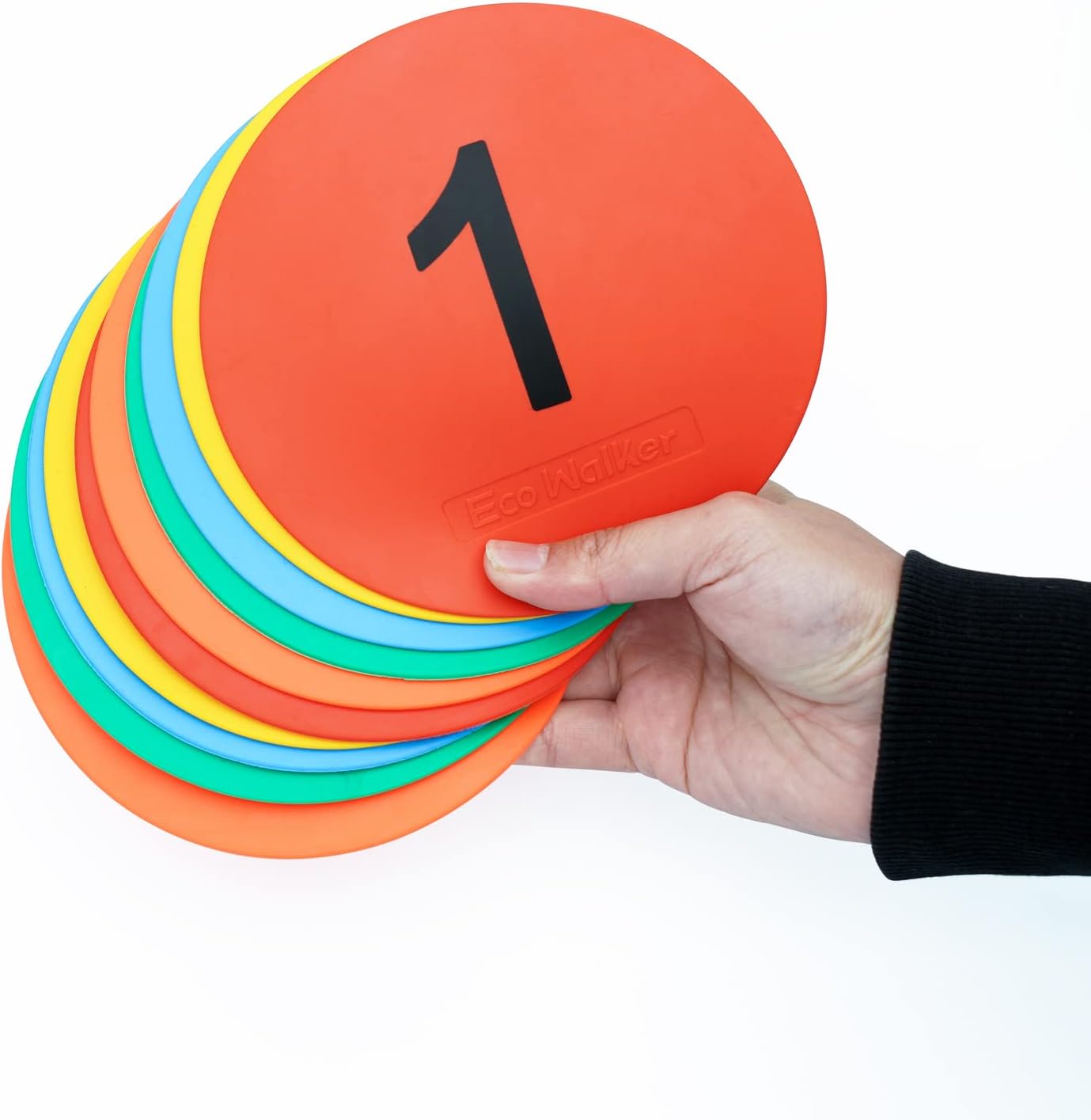 6inch Non-Skid Flat Cone Spot Markers for Sports Speed Agility Training