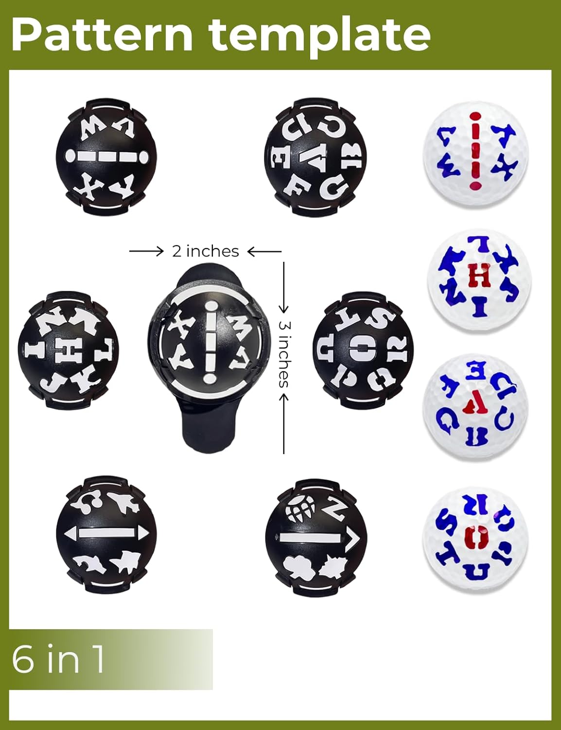 Golf Ball line Marker Tool and Divot Tool Kit- Golf Ball Marker Stencil,Golf Ball Alignment Marking Tool,Golf Ball line Marker Tool,Golf Present,Golf Starter kit,hat Clip,Golf Bag Accessories