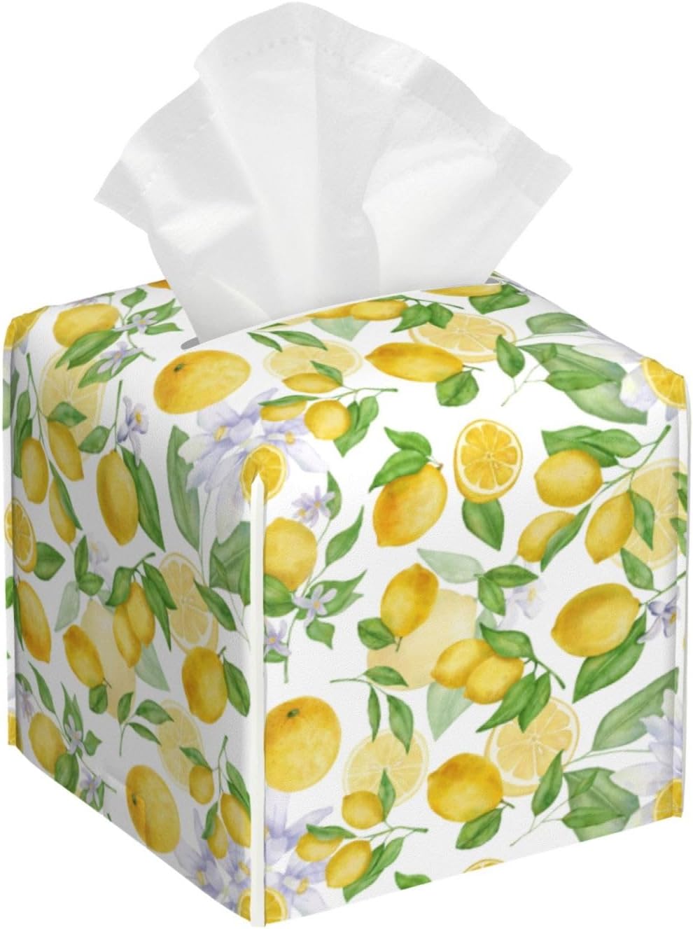 Lemon Tissue Box Cover Tissue Holder, Tissue Case, Kitchen Desktop Home Decorative Tissue Box Home Office Desk Car Decor