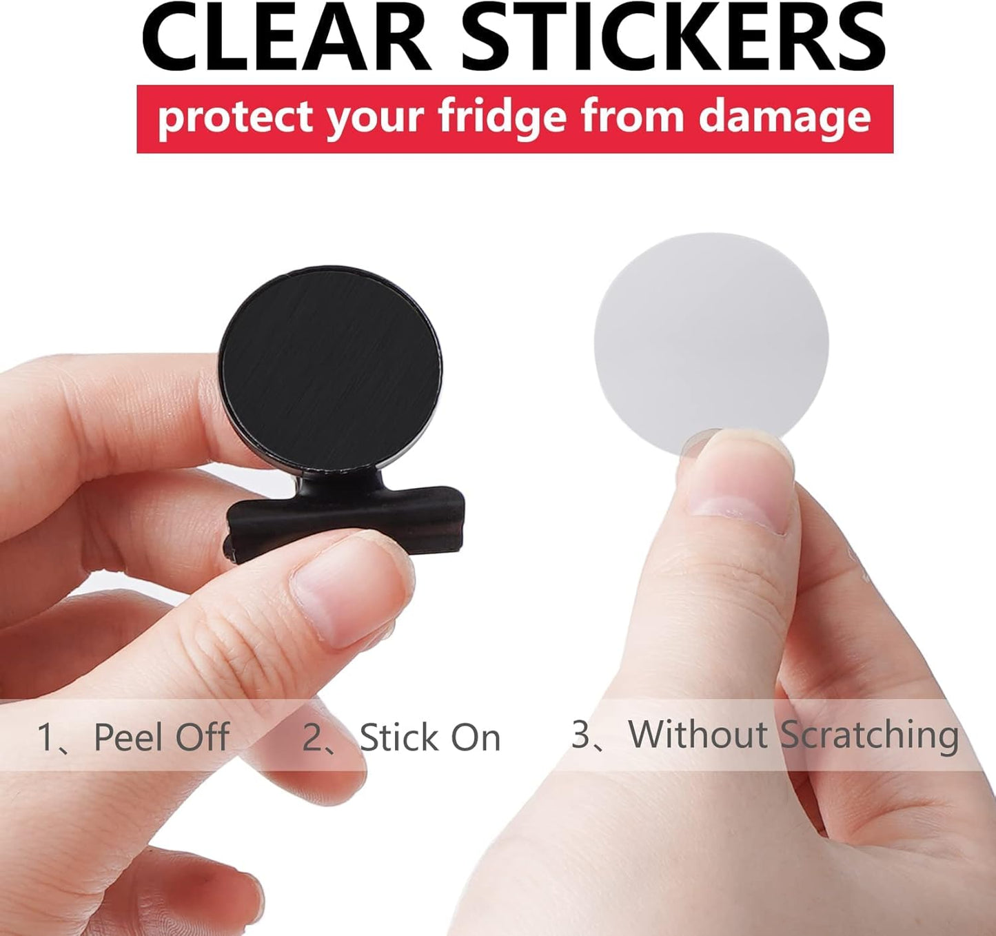 VNDUEEY 20 Pack Black Magnetic Clips for Refrigerator, Strong Fridge Magnets Magnet Clips Whiteboard Magnets?Magnetic Clips for Locker Office Home School