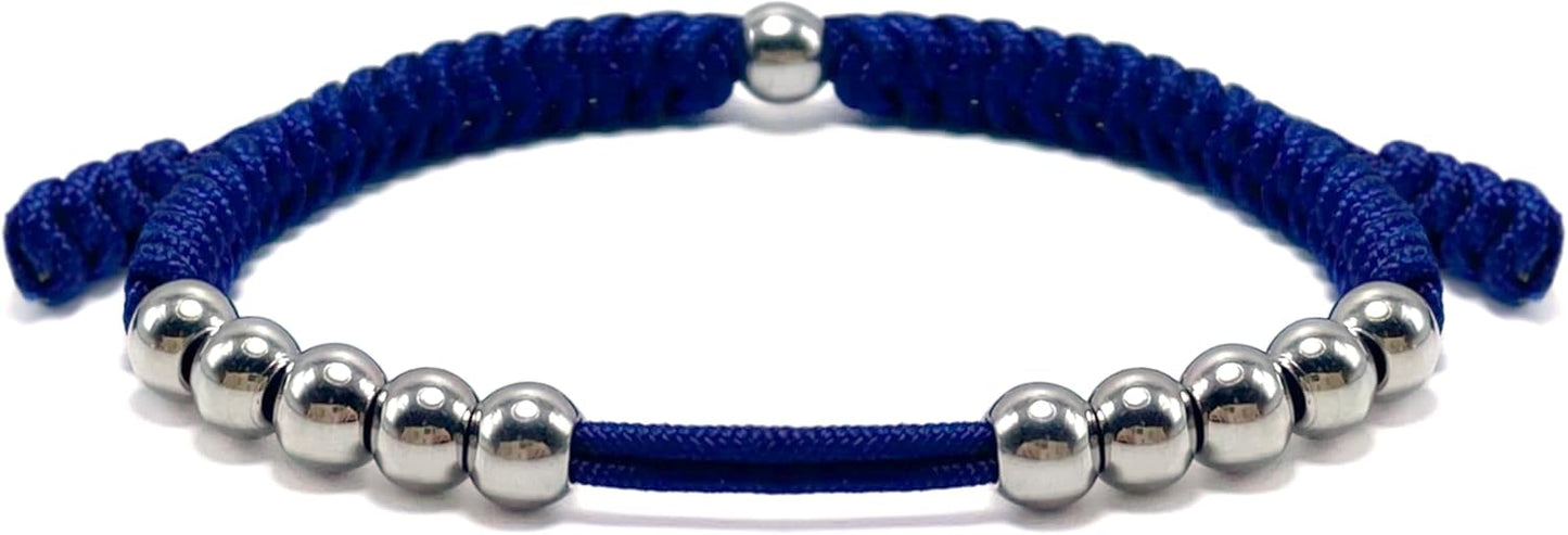 LAMIBEE Premium Golf Stainless Steel 10 Bead Score Counter Bracelet, Golf Stroke Count Bracelet, Resizable Easy Adjust Golf Round Scoring Tracker, Durable Stylish Golf Accessory