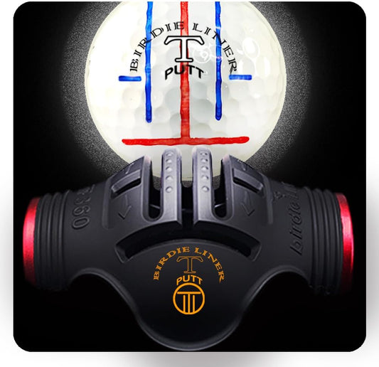 360-Degree Golf Ball Marker Alignment Tool Kit with 3-Color Pens and Gift Box.