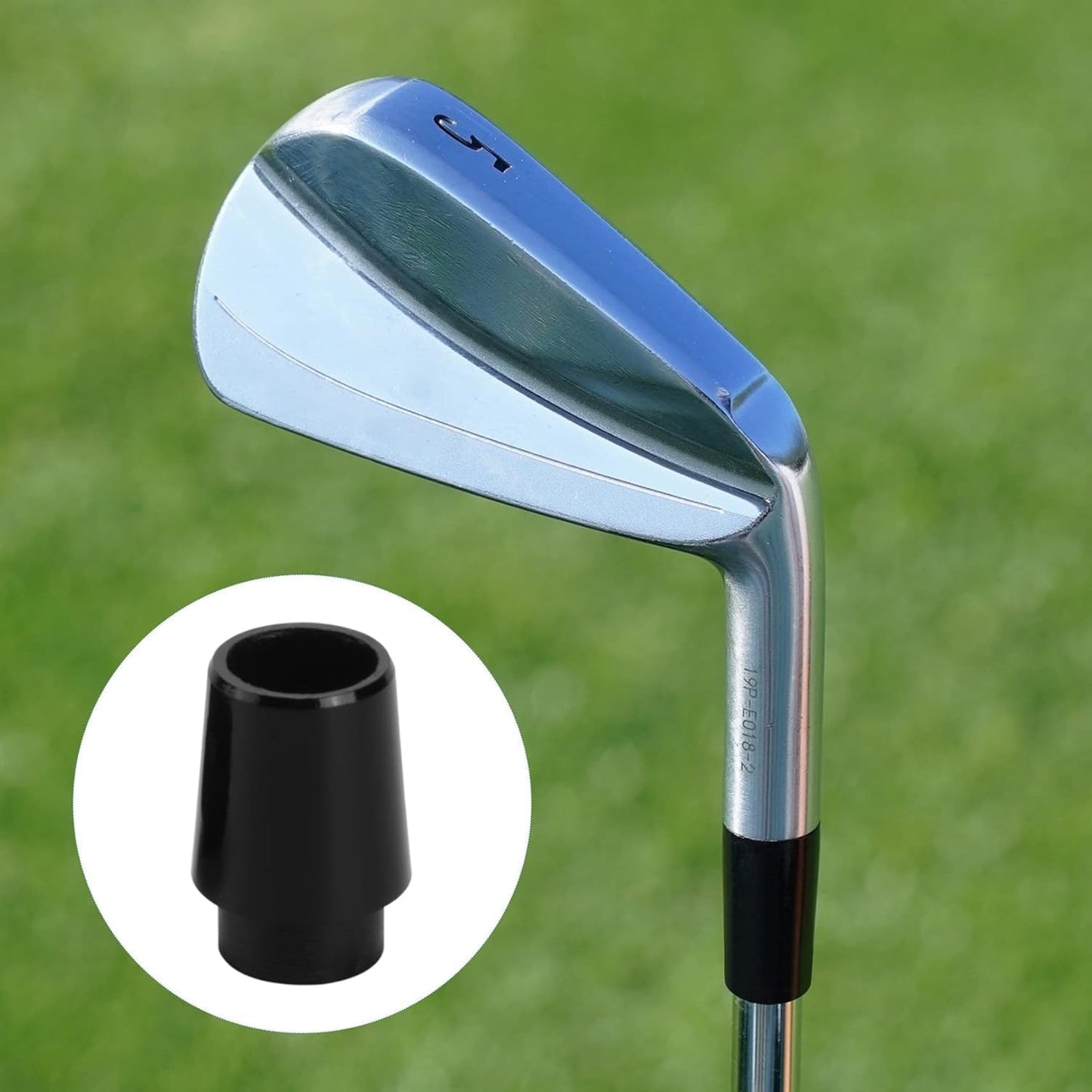 12 Pcs Black Golf Ferrules Compatible with Irons 0.355 Inch Tip Irons Shaft Golf Club Shafts Sleeve Adapter