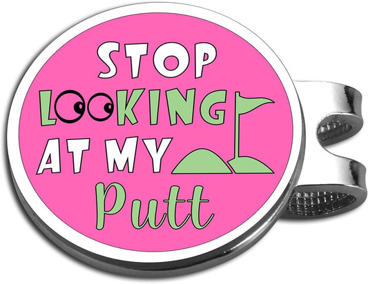 TI-EDC Funny Golf Women's Ball Marker Hat Clip, Golf Stocking Stuffer for Women, Womens Funny Golf Accessories, Funny Golf Ball Marker Accessories, Valentines Day Gifts for Girlfriend