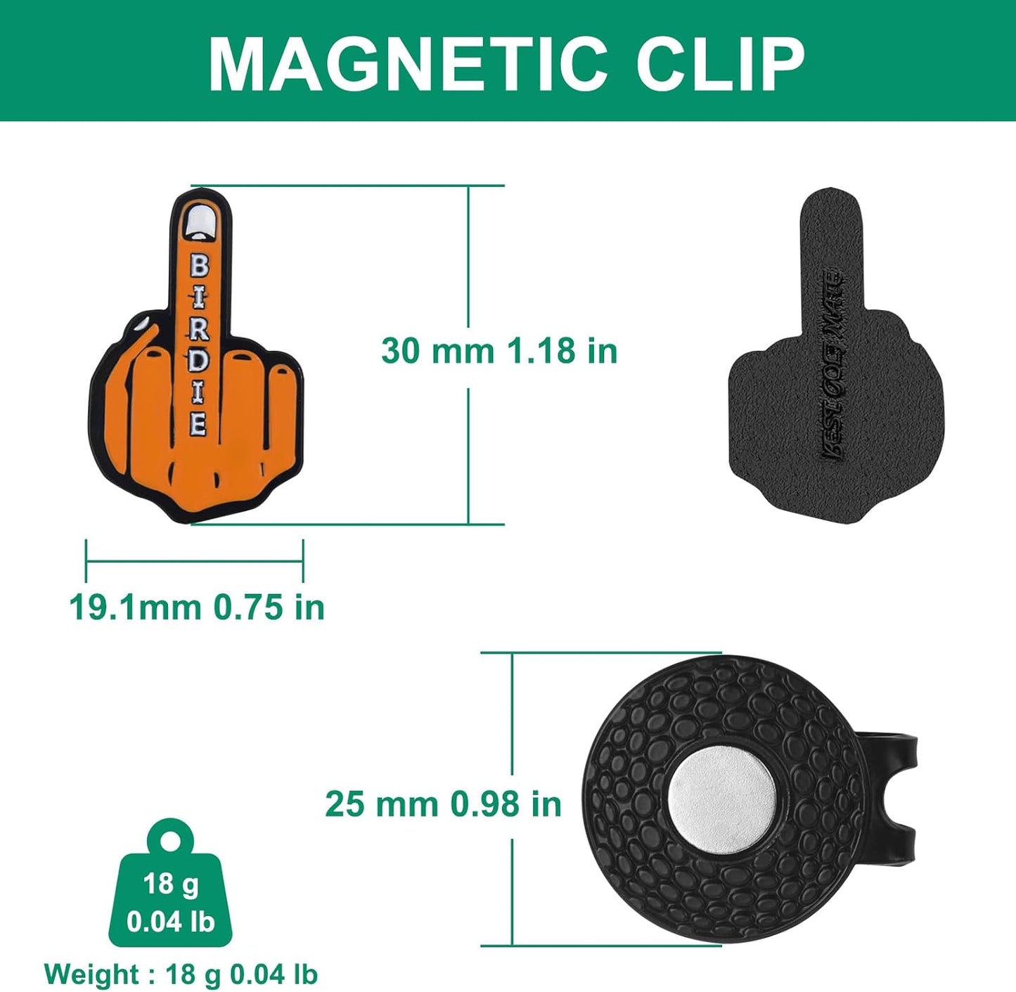 Golf Ball Marker Hat Clip, Golf Accessories for Men, Golf Ball Stamp, Funny Golf Gifts, Golf Gadgets