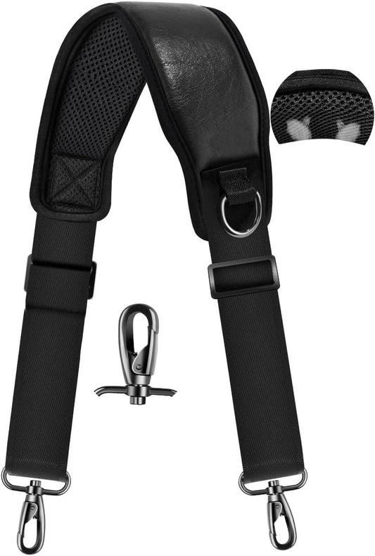 ZINZ 77 inch Bag Shoulder Strap with Ultra Cushion Breathable Pad, Durable Strap with Double Adjustable Buckles for Bags