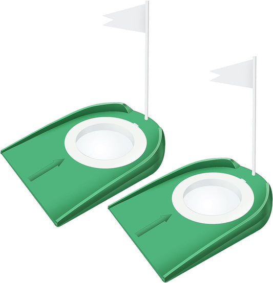 Golf Putting Cup with Flag Golf Putting Hole Practice Training Aids, Indoor Golf Putting Hole