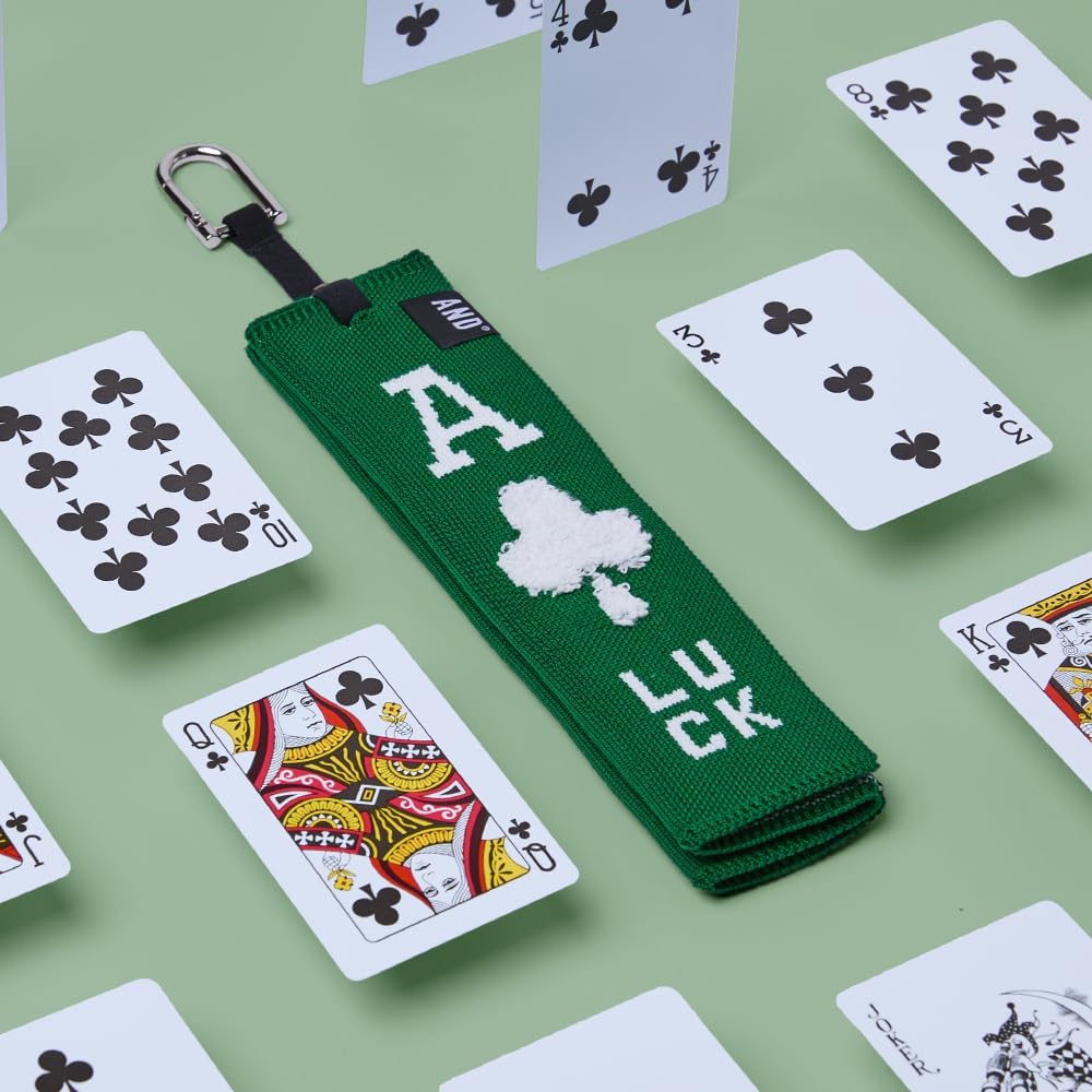 ANDGOLF Pleats Ball Towel, Use to Wash My Ball and Club, Best Choice for Golf Gifts, Embroidered Golf Towels, Clip for Bags/Pants/Skirts, Durable Elastic Band, Colorful Fashion Golf Item