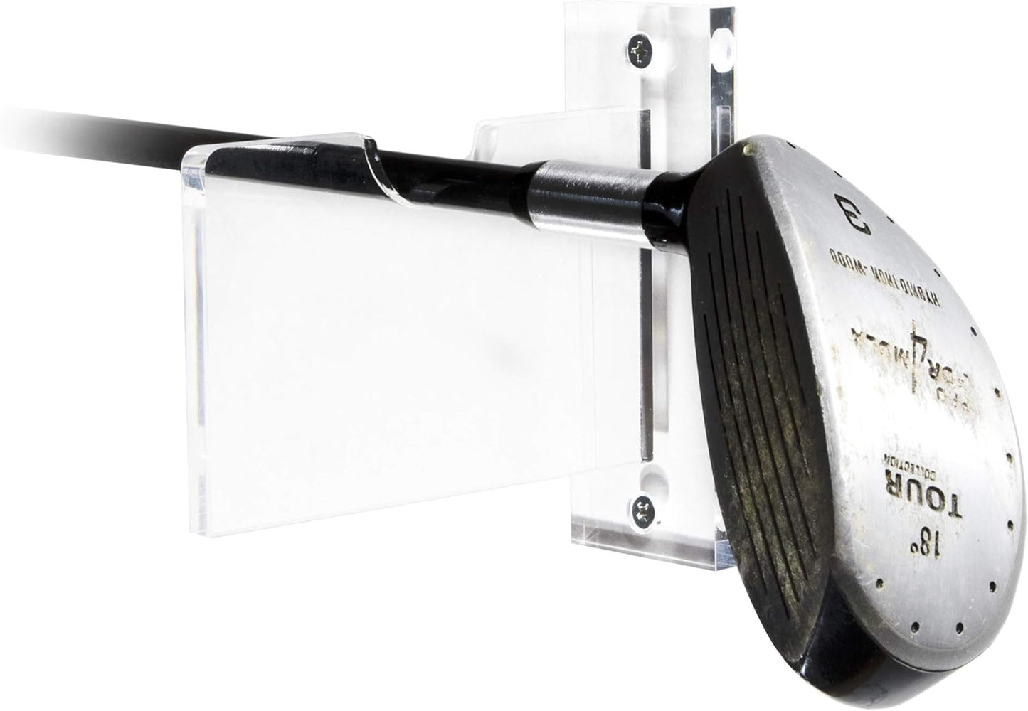 Better Display Cases Clear Acrylic Standard Single Golf Club Wall Mount Bracket