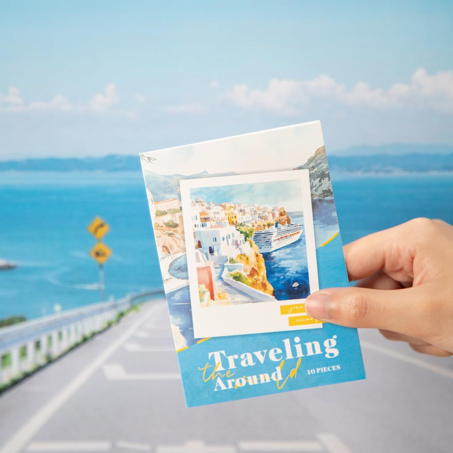 Travel Scenery PET Sticker Set, 60PCS Large Landscape Scrapbook Supplies for Journaling, DIY Crafts and Planner