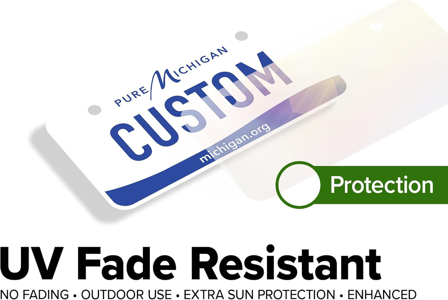 Mini License Plates, Personalized License Plates, Custom for Car, Bikes, ATV, Kids Car, Golf Cart, Jeep, 2x4 Inch, Rust-Free Fade Resistant Aluminum, USA Made by My Sign Center (Michigan)