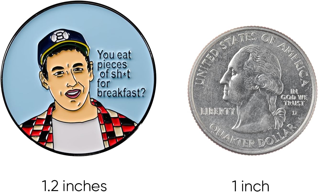 Golf Ball Marker with Magnetic Hat Clip - Funny Golf Gift