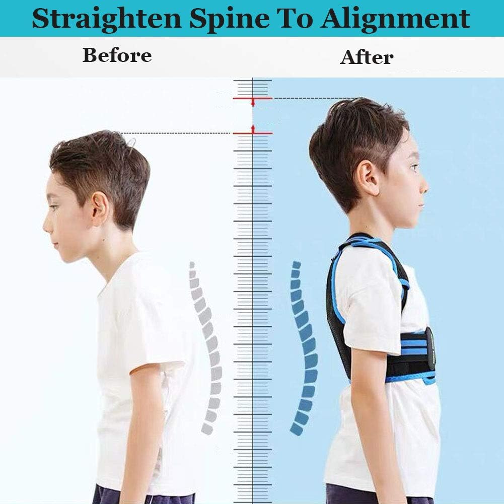 Lexniush Professional Posture Corrector for Kids and Teens, Effective Upper Back Posture Brace for Teenagers Boys Girls Spinal Support to Improves Slouch, Prevent Humpback, Relieve Back Pain