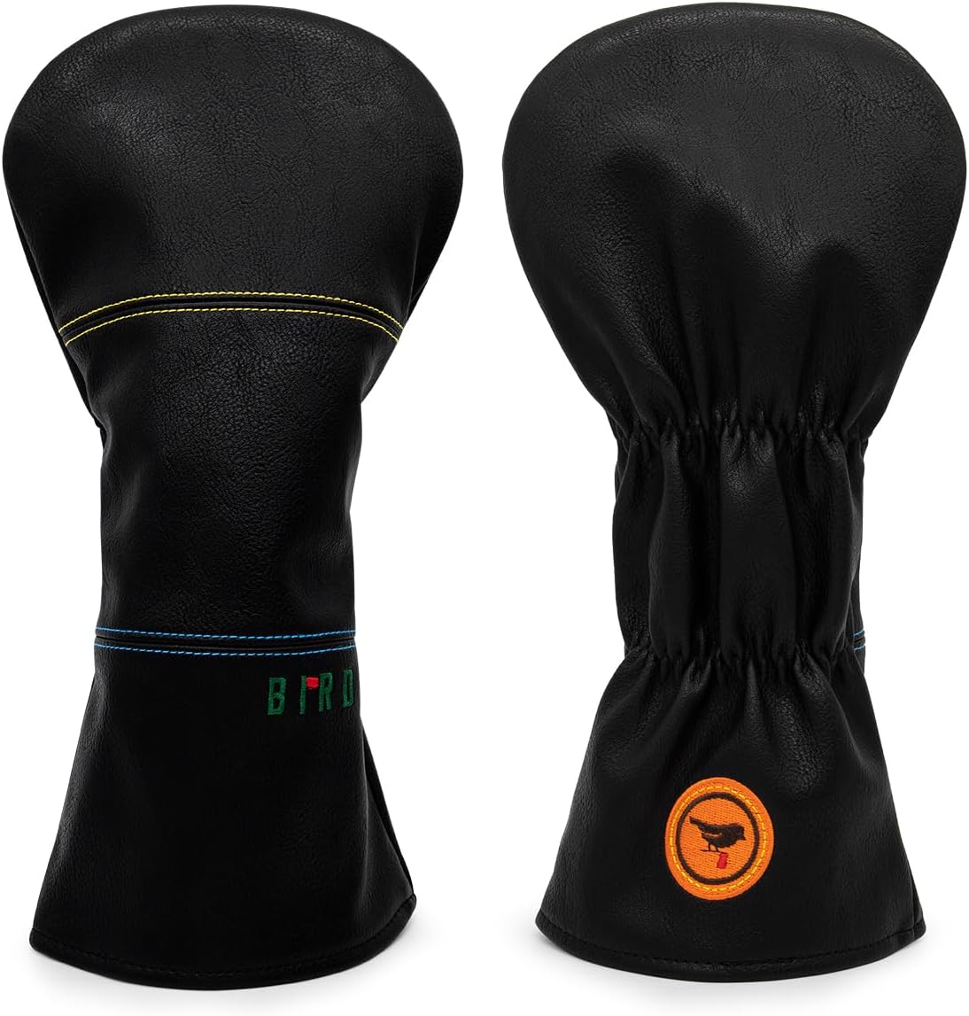 Golf Club Headcover 3 Wood Headcover Birdie Design Magnetic Closure Elegant Embroidery Premium Leather Driver Fairway Wood Hybrid Blade Mallet Putter Cover