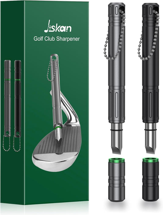 Pro Golf Club Grooves Sharpener Cleaner Tool for Wedges&Irons, Essential Golf Accessories Golf Gifts for Men Cool Golf Gear Unique Golf Bag Accessories Golf Gadget