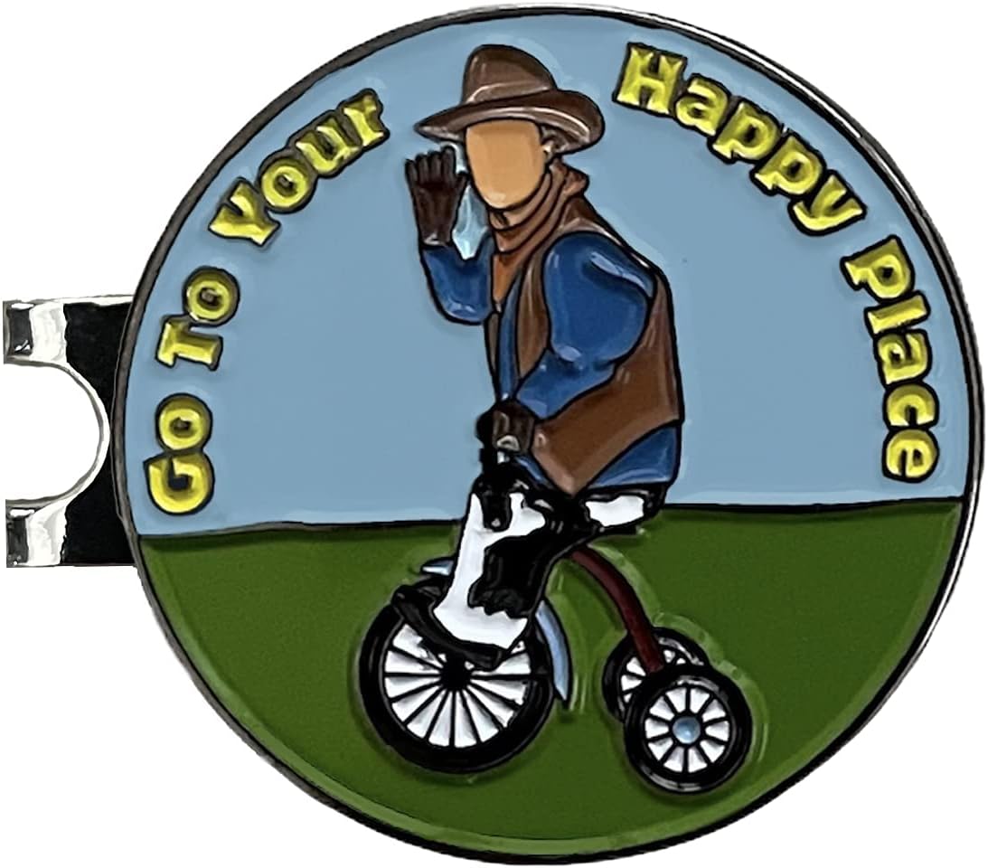 Balanced Co. Funny Golf Hat Clip with Enamel Magnetic Ball Marker