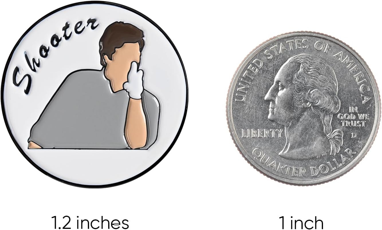 ZEETY Funny Golf Ball Marker with Magnetic Hat Clip – Golf Accessories for Men and Women, Great Golf Gift for Players with Attitude