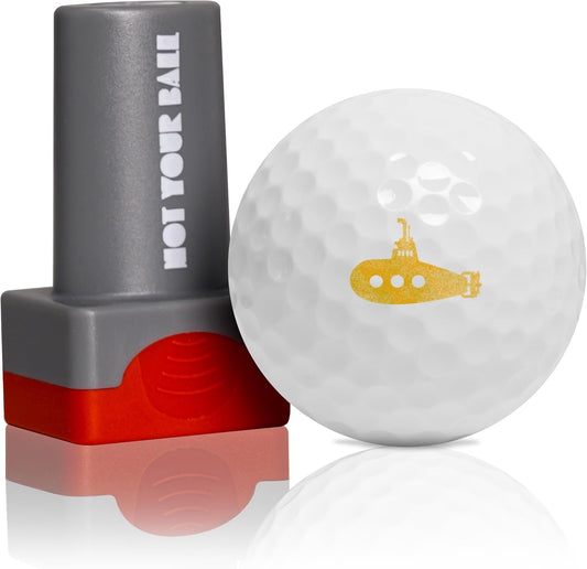 ZEETY Golf Ball Stamp, Golf Ball Stamper, Self-Inking Golf Ball Stamp Marker to Identify Golf Balls, Golf Gift Golf Accessories for Men and Women Golfers