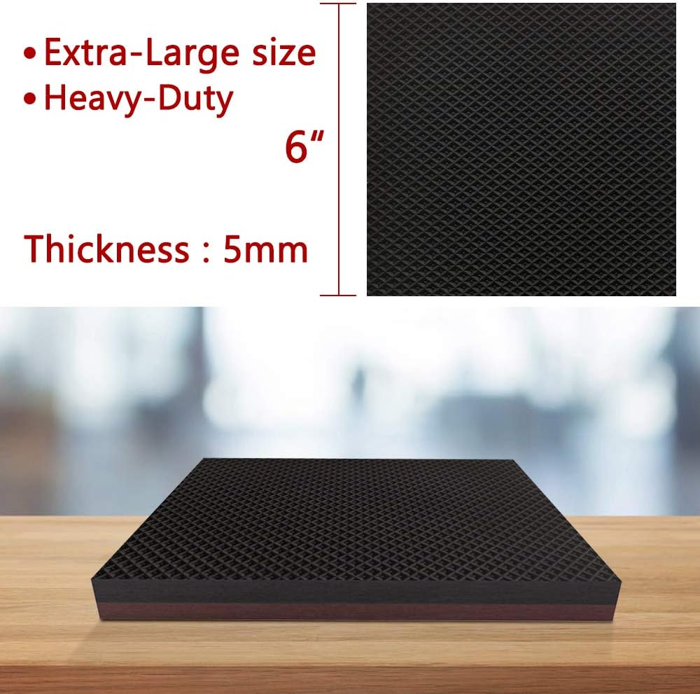 Yelanon Non Slip Furniture Pads -8pcs 6" Grippers Hardwood Floors, Non Skid for Furniture Legs,Self Adhesive Rubber Furniture Feet, Anti Slide Furniture Floors Protectors for Keep Couch Stoppers