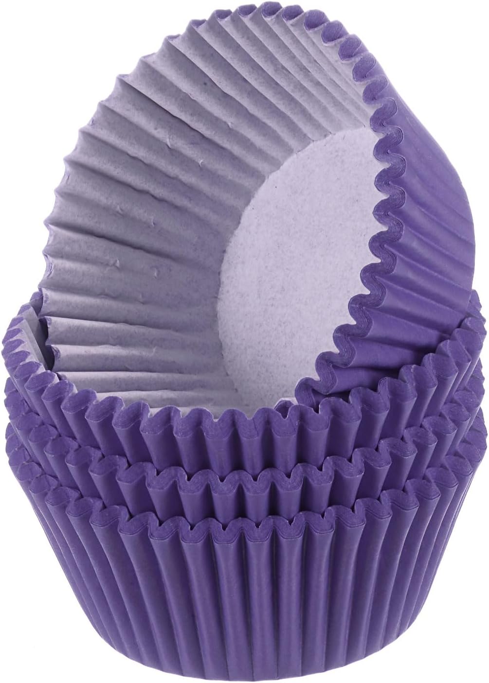HARFINGTON 100 Count Cupcake Liners Purple Cupcake Cups Standard Size Muffins Liners Papers Baking Cups Wrappers Greaseproof for Party Wedding Birthday